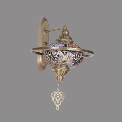 Επιτοίχιο φωτιστικό YENI 1xE27/40W/230V μπρονζέ