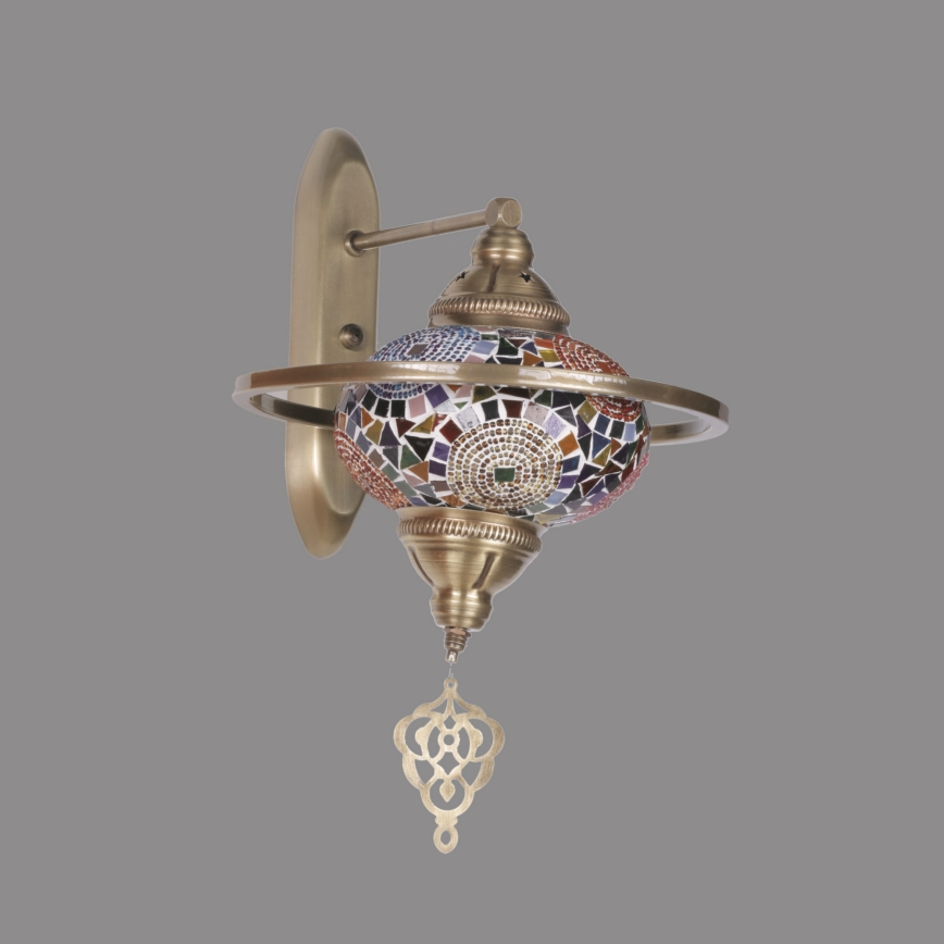 Επιτοίχιο φωτιστικό YENI 1xE27/40W/230V μπρονζέ