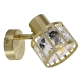 Επιτοίχιο φωτιστικό ZAHARA 1xE27/10W/230V χρυσό