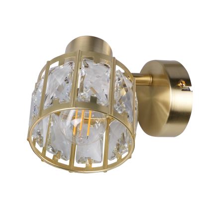 Επιτοίχιο φωτιστικό ZAHARA 1xE27/10W/230V χρυσό