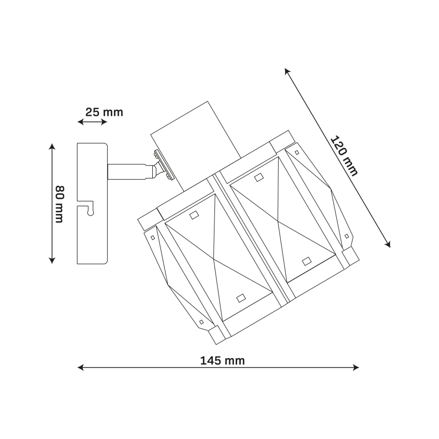 Επιτοίχιο φωτιστικό ZAHARA 1xE27/10W/230V χρυσό