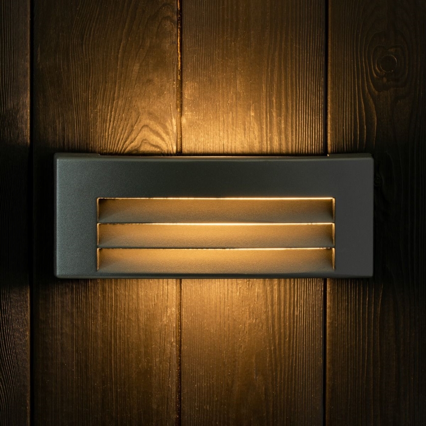 Επιτοίχιο φωτιστικό εξωτερικού χώρου 1xE27/14W/230V IP54 μαύρο