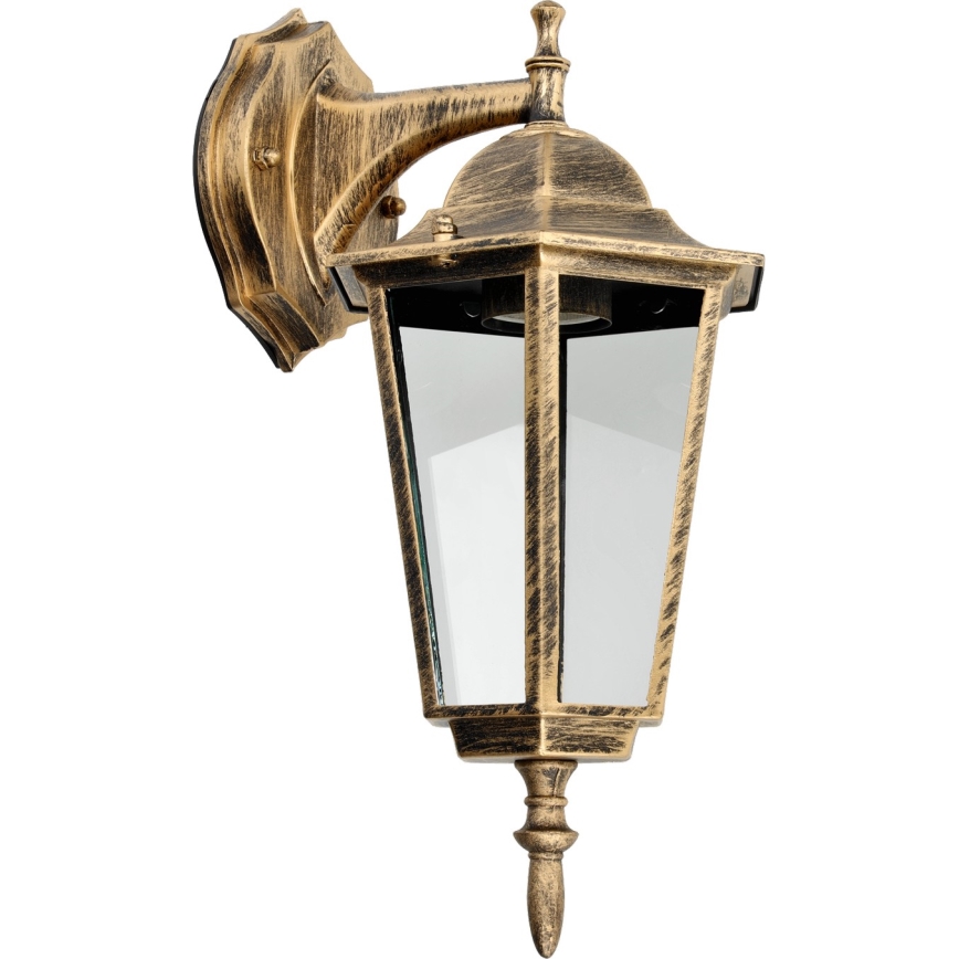 Επιτοίχιο φωτιστικό εξωτερικού χώρου 1xE27/60W/230V IP44 χρυσαφί