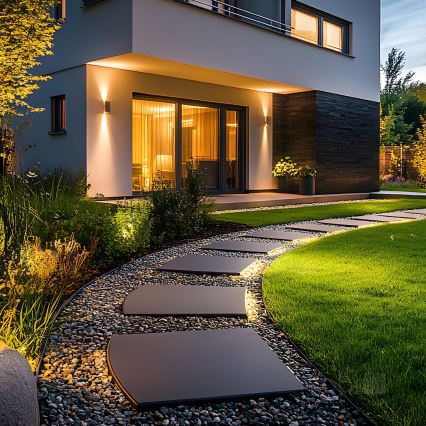 Επιτοίχιο φωτιστικό εξωτερικού χώρου 2xGU10/35W/230V IP54 στρογγυλό μαύρο