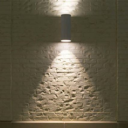 Επιτοίχιο φωτιστικό εξωτερικού χώρου 2xGU10/40W/230V IP54 λευκό