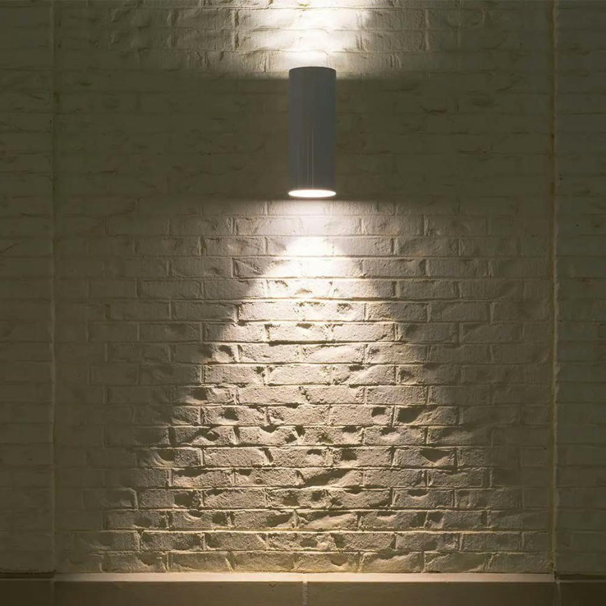 Επιτοίχιο φωτιστικό εξωτερικού χώρου 2xGU10/40W/230V IP54 λευκό