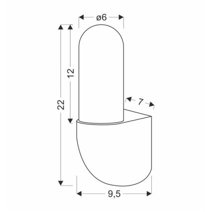 Επιτοίχιο φωτιστικό εξωτερικού χώρου GYNURA 1xGU10/35W/230V IP65 μαύρο