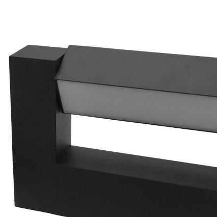 LED Flexible επιτοίχιο φωτιστικό εξωτερικού χώρου 2xLED/16W/230V IP54 90 cm μαύρο