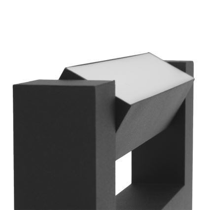 LED Flexible επιτοίχιο φωτιστικό εξωτερικού χώρου 2xLED/4W/230V IP54 30 cm μαύρο