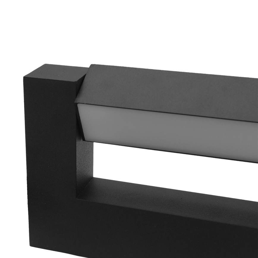 LED Flexible επιτοίχιο φωτιστικό εξωτερικού χώρου 2xLED/4W/230V IP54 30 cm μαύρο