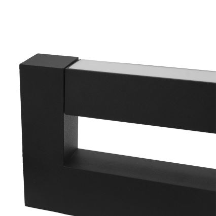 LED Flexible επιτοίχιο φωτιστικό εξωτερικού χώρου 2xLED/4W/230V IP54 30 cm μαύρο