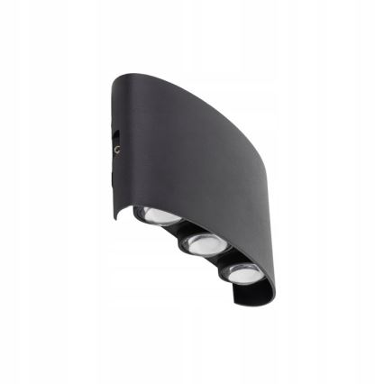 Επιτοίχιο φωτιστικό εξωτερικού χώρου LED ARROW 6xLED/1W/230V IP54 μαύρο