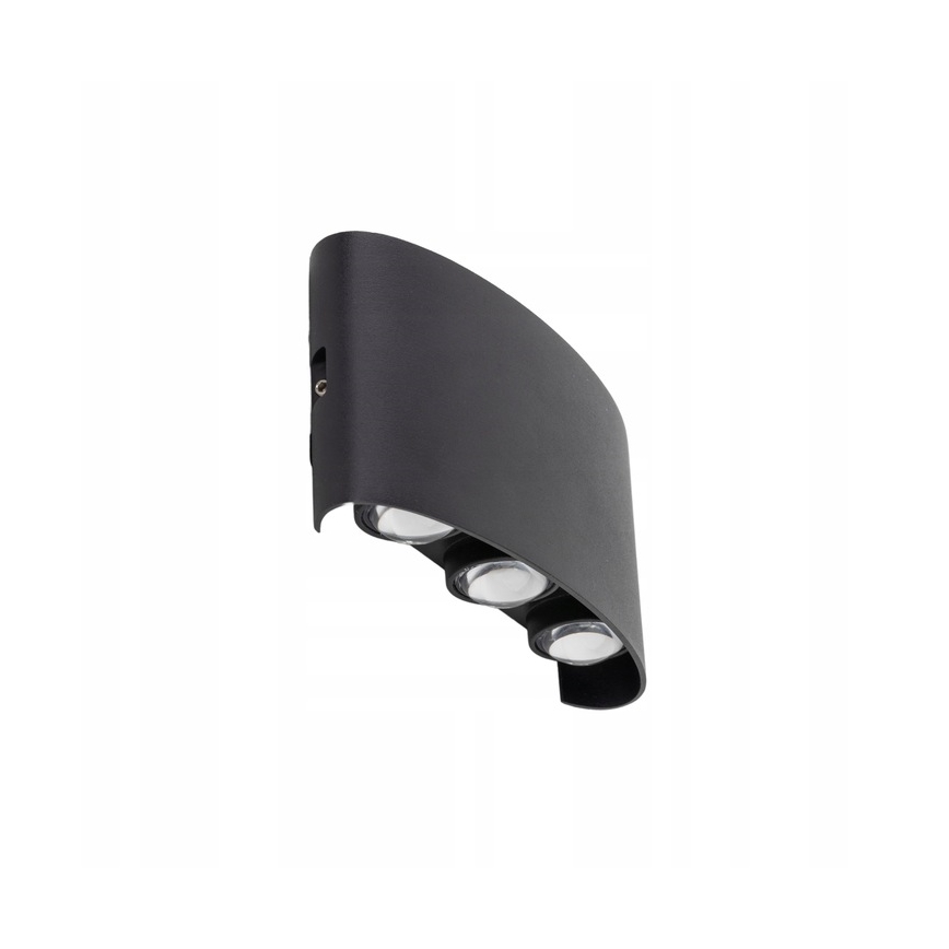 Επιτοίχιο φωτιστικό εξωτερικού χώρου LED ARROW 6xLED/1W/230V IP54 μαύρο