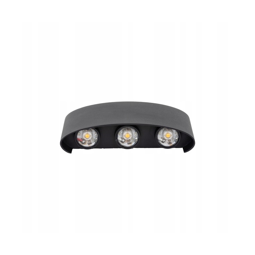 Επιτοίχιο φωτιστικό εξωτερικού χώρου LED ARROW 6xLED/1W/230V IP54 μαύρο