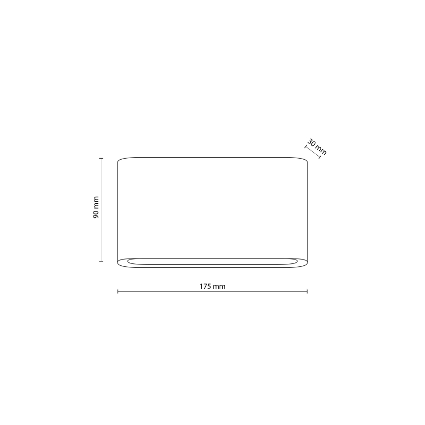 Επιτοίχιο φωτιστικό εξωτερικού χώρου LED ARWENA 2xLED/6W/230V IP54 μαύρο