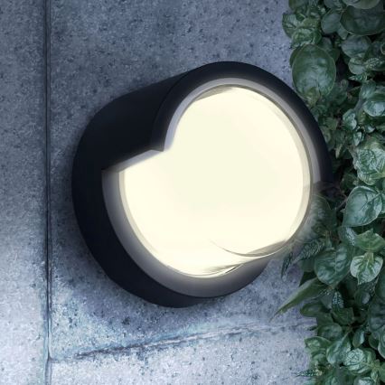 Επιτοίχιο φωτιστικό εξωτερικού χώρου LED ESSEN LED/10W/230V IP44 μαύρο