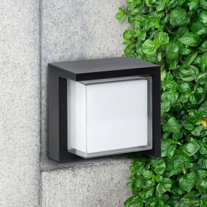 Επιτοίχιο φωτιστικό εξωτερικού χώρου LED ESSEN LED/12W/230V IP44 μαύρο