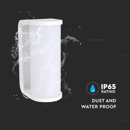 Επιτοίχιο φωτιστικό εξωτερικού χώρου LED LED/12W/230V 3000/4200/6500K IP65 λευκό