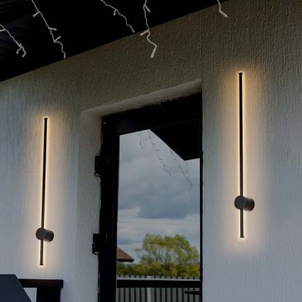 Επιτοίχιο φωτιστικό εξωτερικού χώρου LED LED/12W/230V 4000K IP65 μαύρο