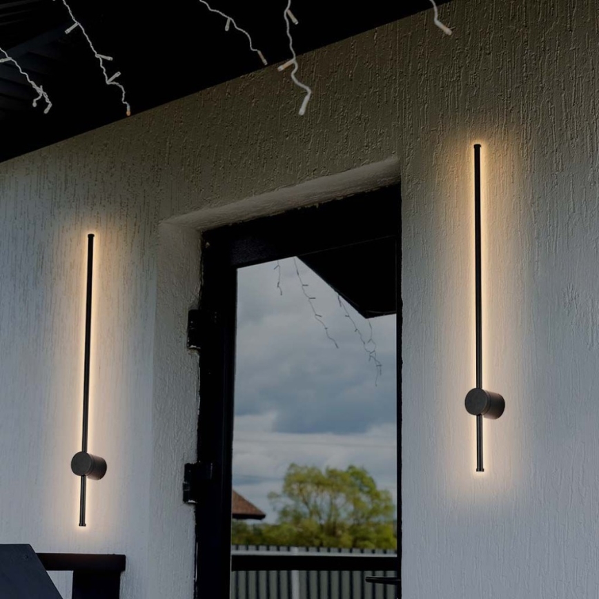 Επιτοίχιο φωτιστικό εξωτερικού χώρου LED LED/12W/230V 4000K IP65 μαύρο