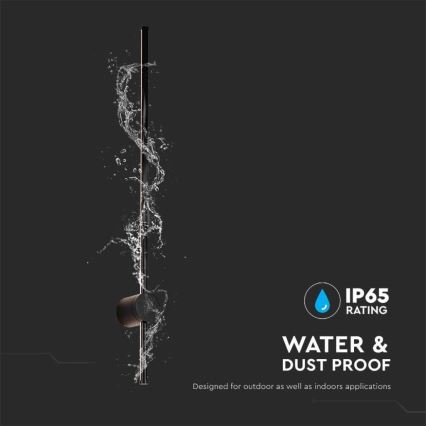 Επιτοίχιο φωτιστικό εξωτερικού χώρου LED LED/12W/230V 4000K IP65 μαύρο