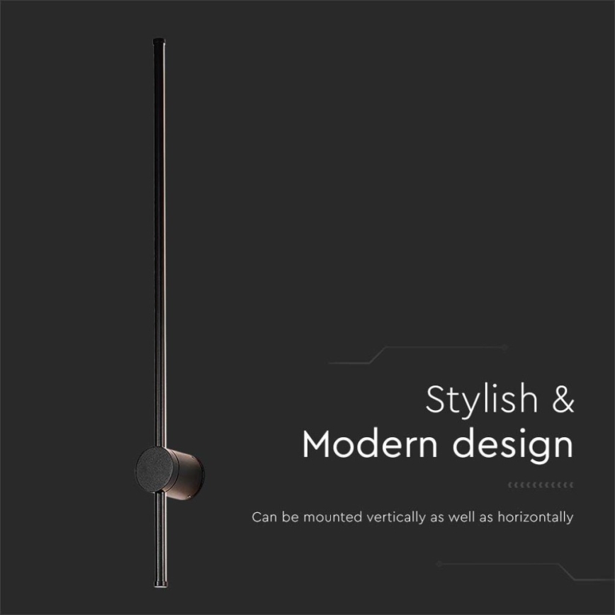 Επιτοίχιο φωτιστικό εξωτερικού χώρου LED LED/12W/230V 4000K IP65 μαύρο