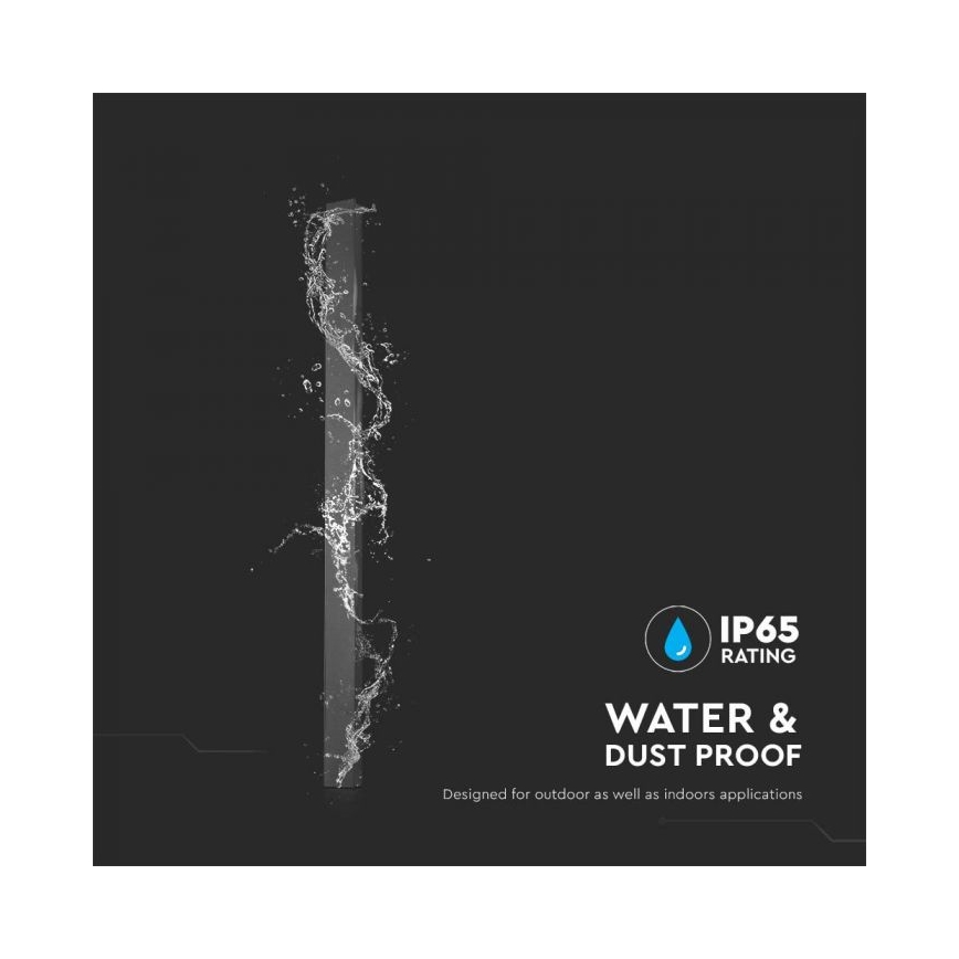 Επιτοίχιο φωτιστικό εξωτερικού χώρου LED LED/16W/230V 4000K IP65 ανθρακί