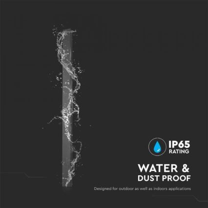 Επιτοίχιο φωτιστικό εξωτερικού χώρου LED LED/23W/230V 3000K IP65 μαύρο