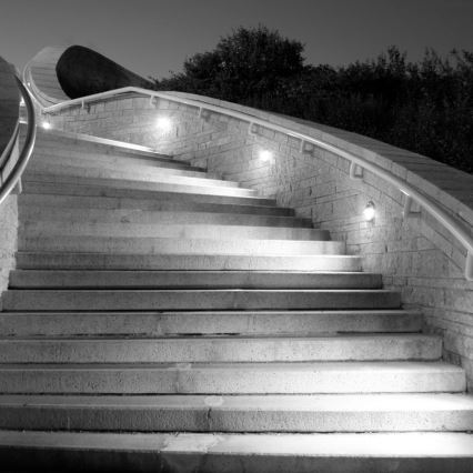 Επιτοίχιο φωτιστικό εξωτερικού χώρου LED LED/3W/230V 4000K IP65 μαύρο