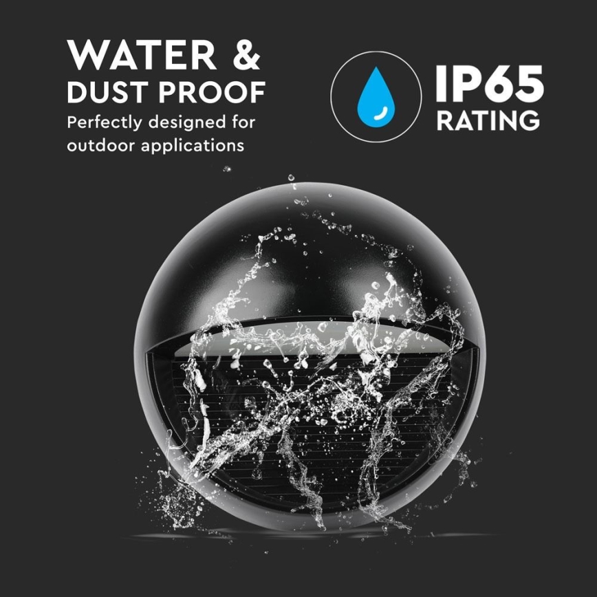 Επιτοίχιο φωτιστικό εξωτερικού χώρου LED LED/3W/230V 4000K IP65 μαύρο