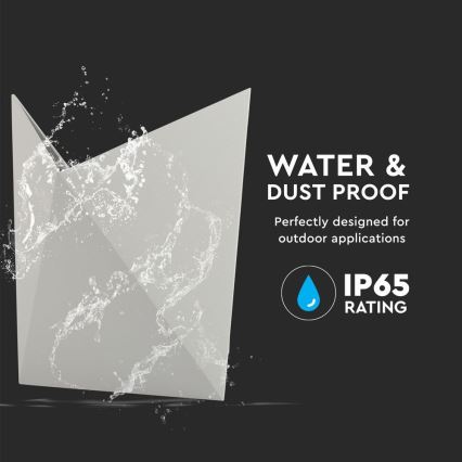 Επιτοίχιο φωτιστικό εξωτερικού χώρου LED LED/5W/230V 3000K IP65 γκρι