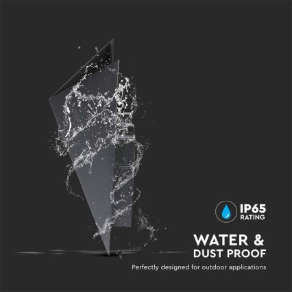 Επιτοίχιο φωτιστικό εξωτερικού χώρου LED LED/5W/230V 4000K IP65 μαύρο