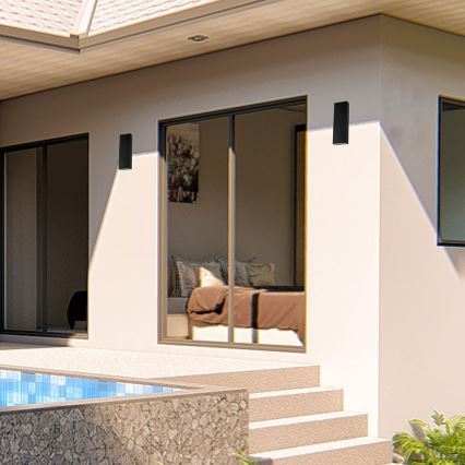 Επιτοίχιο φωτιστικό εξωτερικού χώρου LED LED/8W/230V 4000K IP65 μαύρο