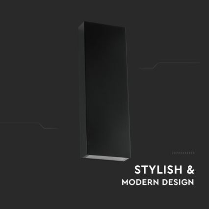 Επιτοίχιο φωτιστικό εξωτερικού χώρου LED LED/8W/230V 4000K IP65 μαύρο