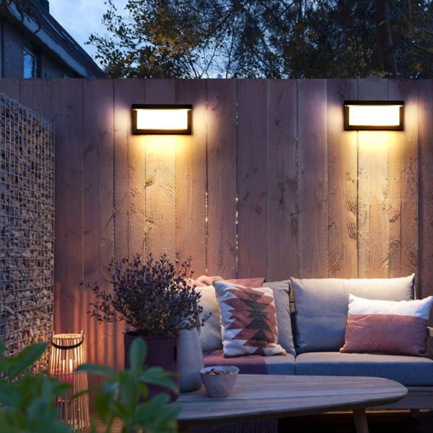 Επιτοίχιο φωτιστικό εξωτερικού χώρου LED NEELY LED/12W/230V 4000K IP54 ανθρακί