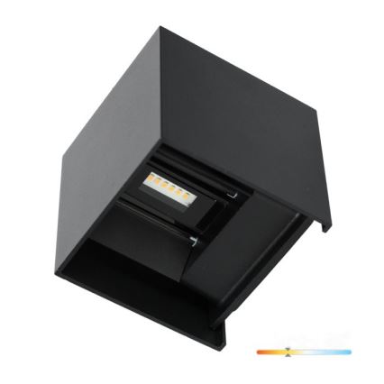 Επιτοίχιο φωτιστικό εξωτερικού χώρου LED QUERK 2xLED/3W/230V 3000K IP54 μαύρο