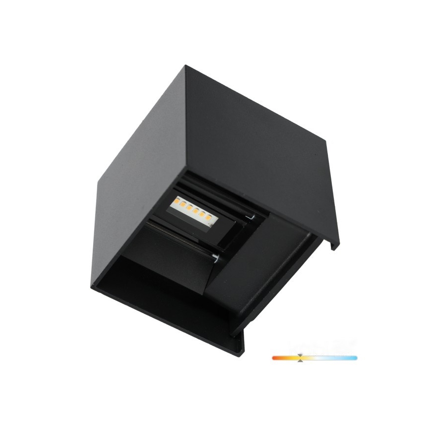 Επιτοίχιο φωτιστικό εξωτερικού χώρου LED QUERK 2xLED/3W/230V 3000K IP54 μαύρο