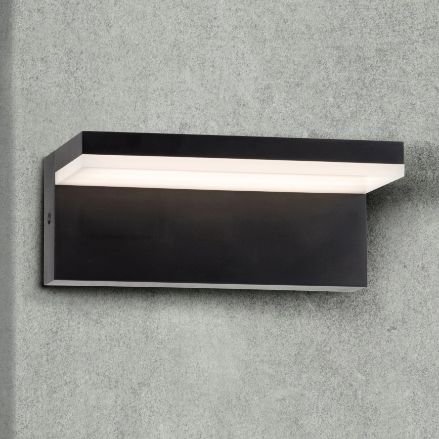 Επιτοίχιο φωτιστικό εξωτερικού χώρου LED TESA LED/10W/230V IP54 μαύρο