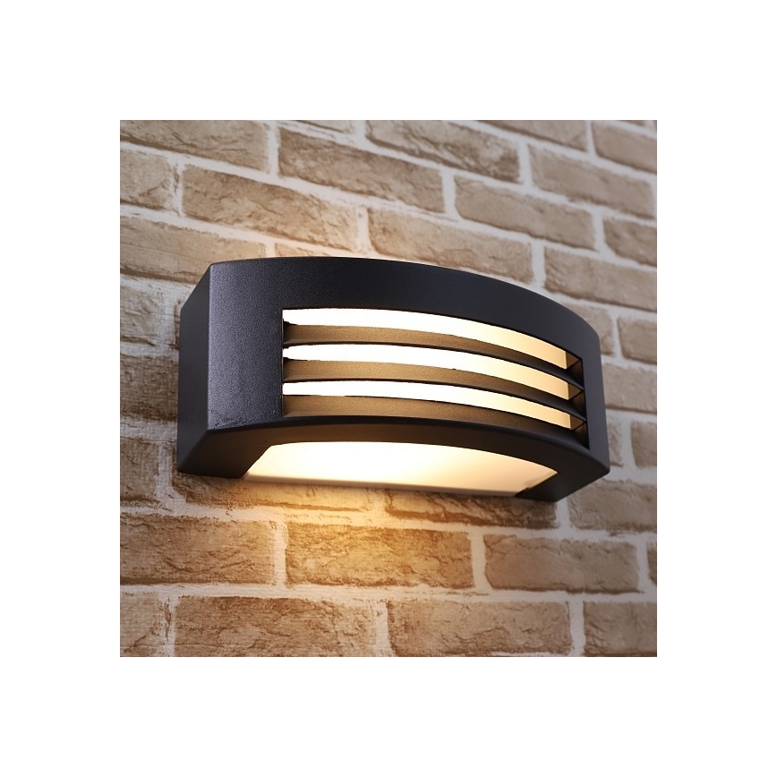 Επιτοίχιο φωτιστικό εξωτερικού χώρου OLIANA 1xE27/60W/230V IP54 μαύρο