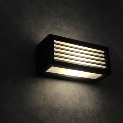 Επιτοίχιο φωτιστικό εξωτερικού χώρου OSAKA 1xE27/12W/230V IP54