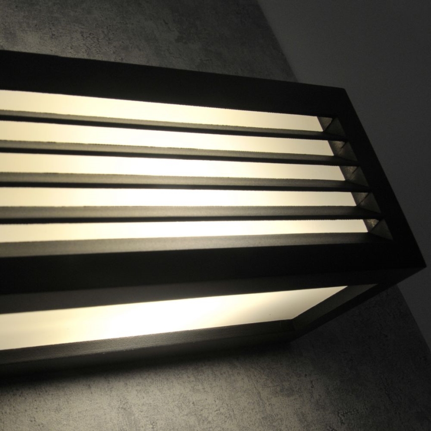 Επιτοίχιο φωτιστικό εξωτερικού χώρου OSAKA 1xE27/12W/230V IP54