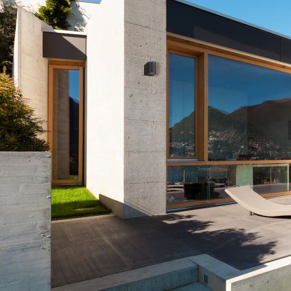 Επιτοίχιο φωτιστικό εξωτερικού χώρου OVALIS 1xGU10/35W/230V IP44 μαύρο