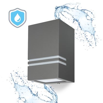 Επιτοίχιο φωτιστικό εξωτερικού χώρου QUAZAR 1xGU10/11W/230V IP44