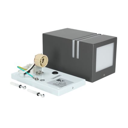 Επιτοίχιο φωτιστικό εξωτερικού χώρου QUAZAR 1xGU10/11W/230V IP44