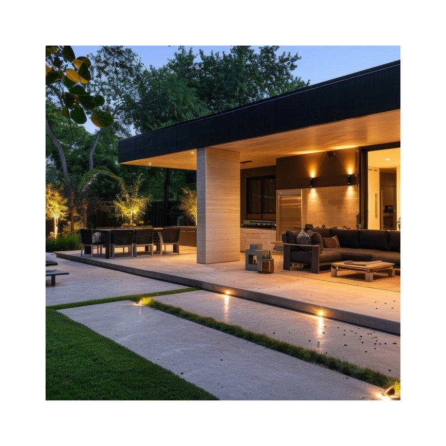 Επιτοίχιο φωτιστικό εξωτερικού χώρου QUERK 2xGU10/35W/230V IP54 15 cm μαύρο