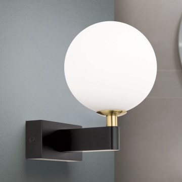 Επιτοίχιο φωτιστικό μπάνιου MARA 1xG9/20W/230V IP44 μαύρο