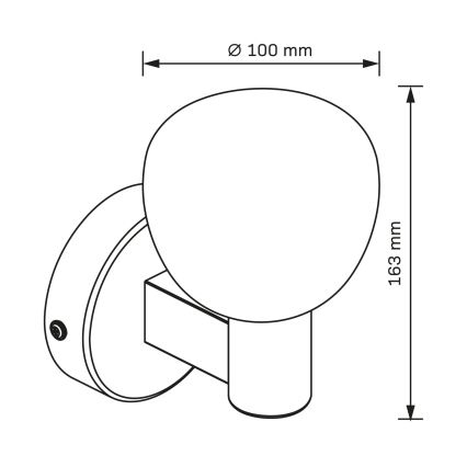 Επιτοίχιο φωτιστικό μπάνιου POLA 1xG9/5W/230V IP44 μαύρο/διάφανο