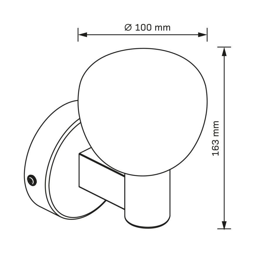 Επιτοίχιο φωτιστικό μπάνιου POLA 1xG9/5W/230V IP44 μαύρο/διάφανο