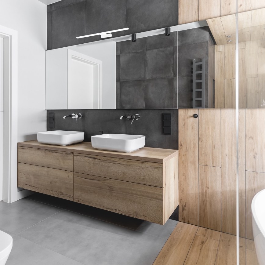 Επιτοίχιο LED φωτιστικό μπάνιου SHINE, 7W/230V, 40 cm, IP44, λευκό