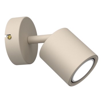 Επιτοίχιο σποτ φωτιστικό DEMIA 1xGU10/8W/230V μπεζ